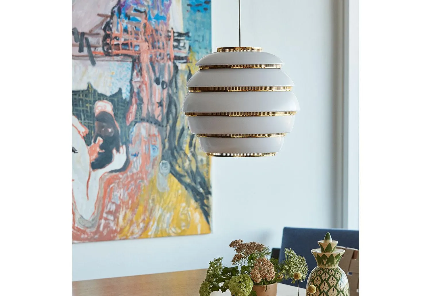 Elegant A331 Beehive-Inspired Hanging Pendant Light