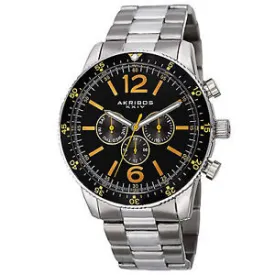 Akribos Xxiv Black Dial Multi-function Men's Watch AK768SSB