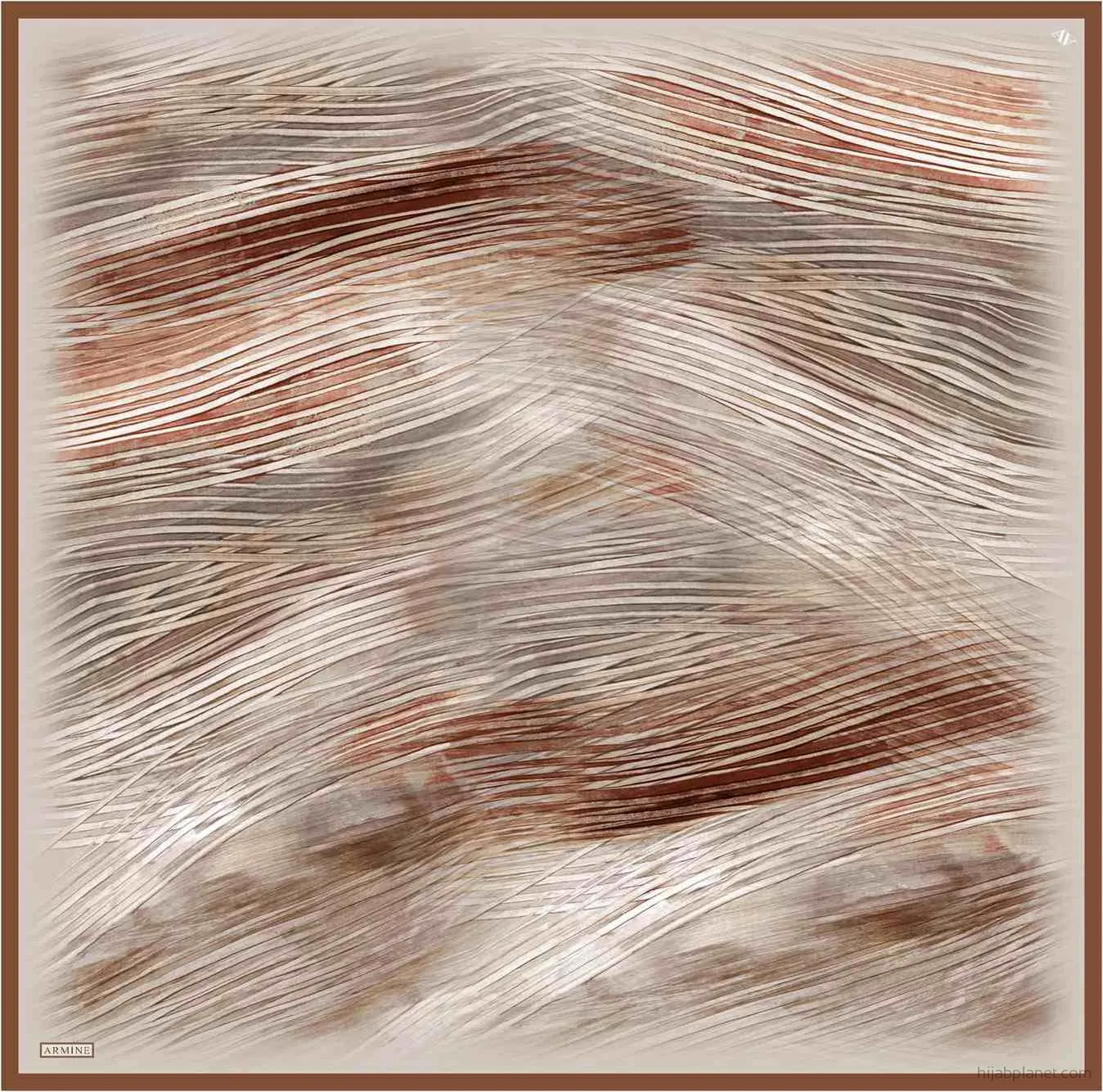 Armine Aquarius Abstract Silk Scarf #7