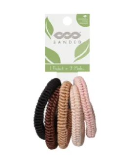 Banded Hair Ties 5 pack