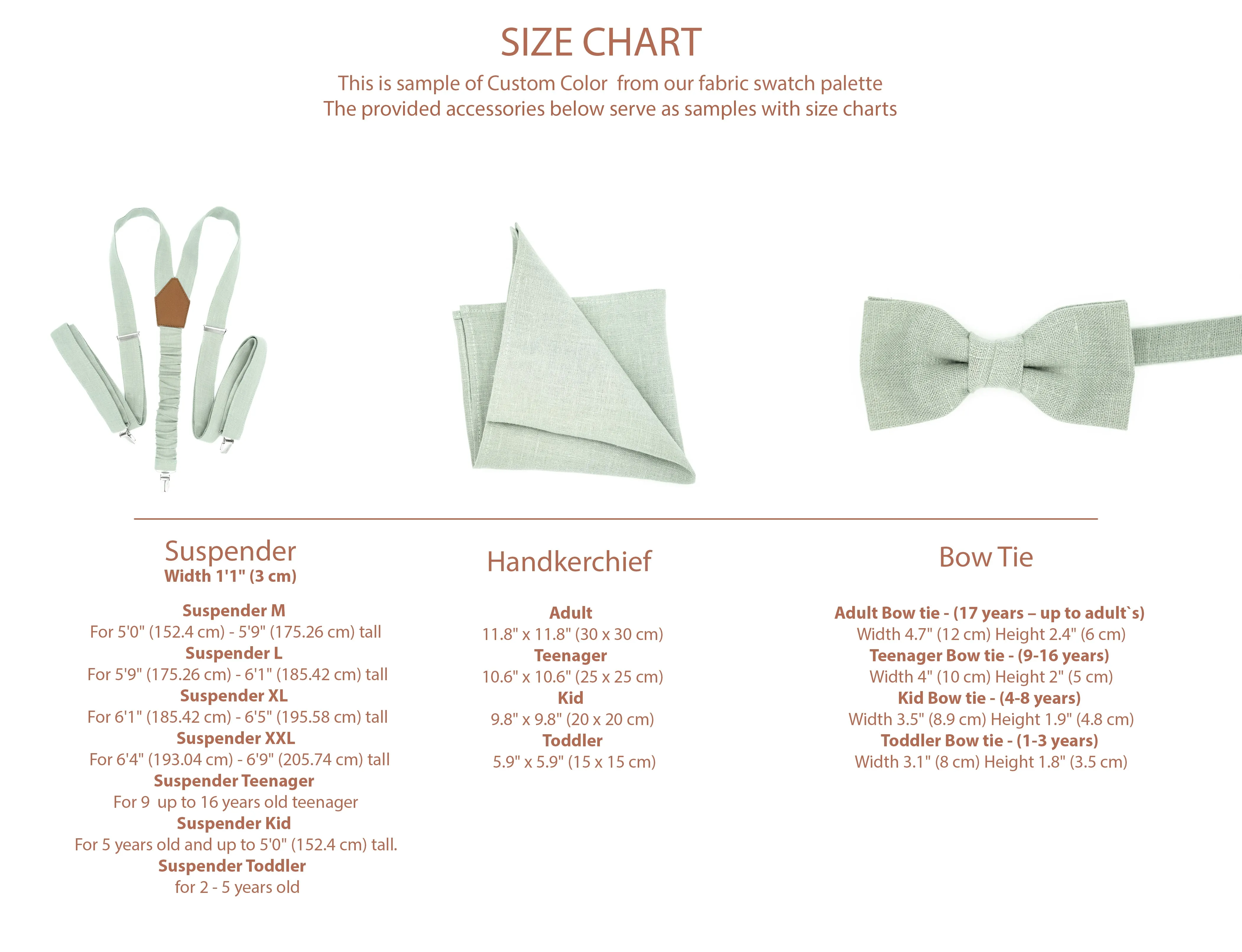 Beige bow tie for kids