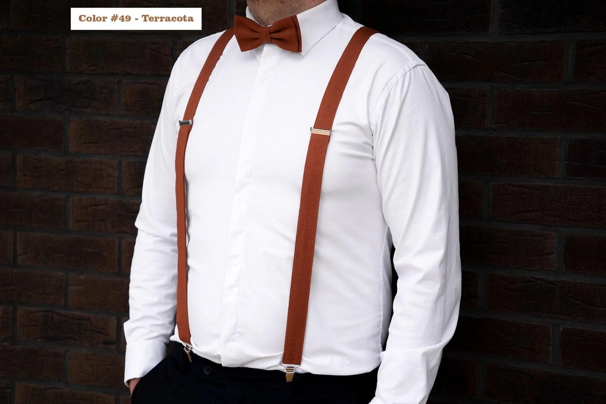 Butterfly mens bow tie in Rust color Designer bow ties Mens Handkerchief