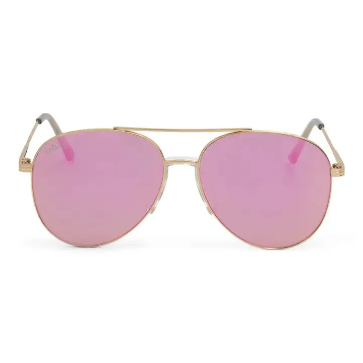 DAX Ace Pink Aviator Sunglasses