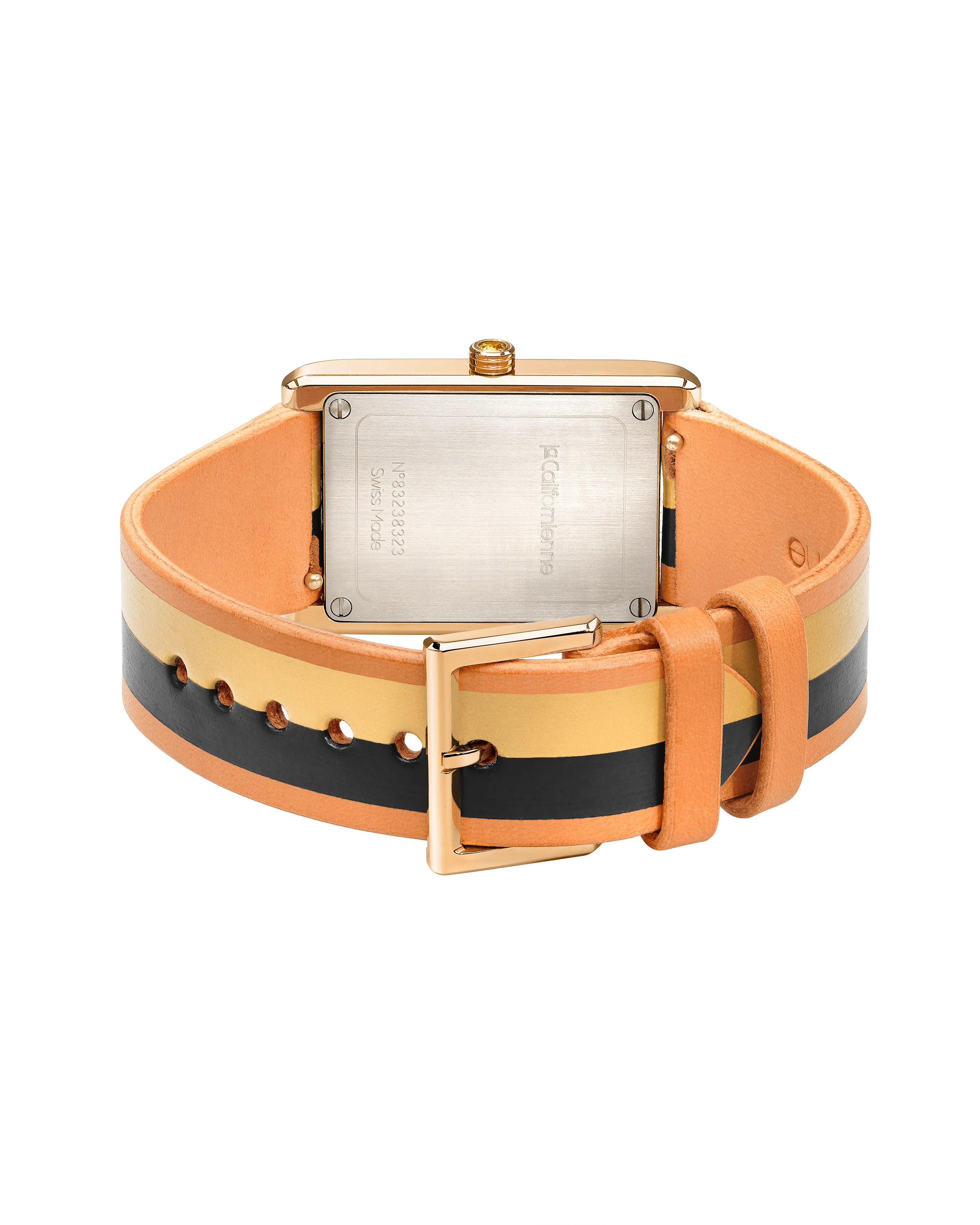 Daybreak Watch in Black and Gold