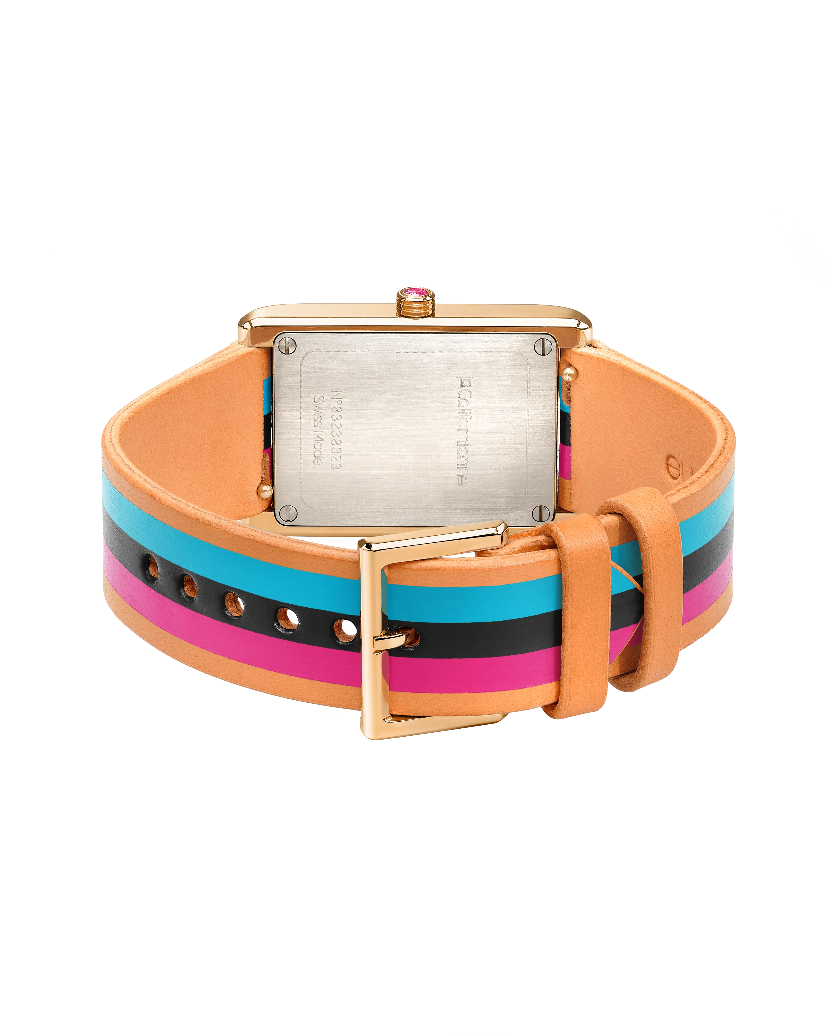Daybreak Watch in Fuchsia, Teal and Black