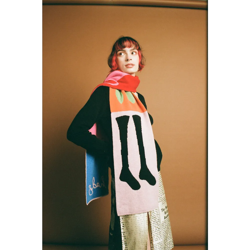 Eccentric Scarf | Socks, Spoon & Vase