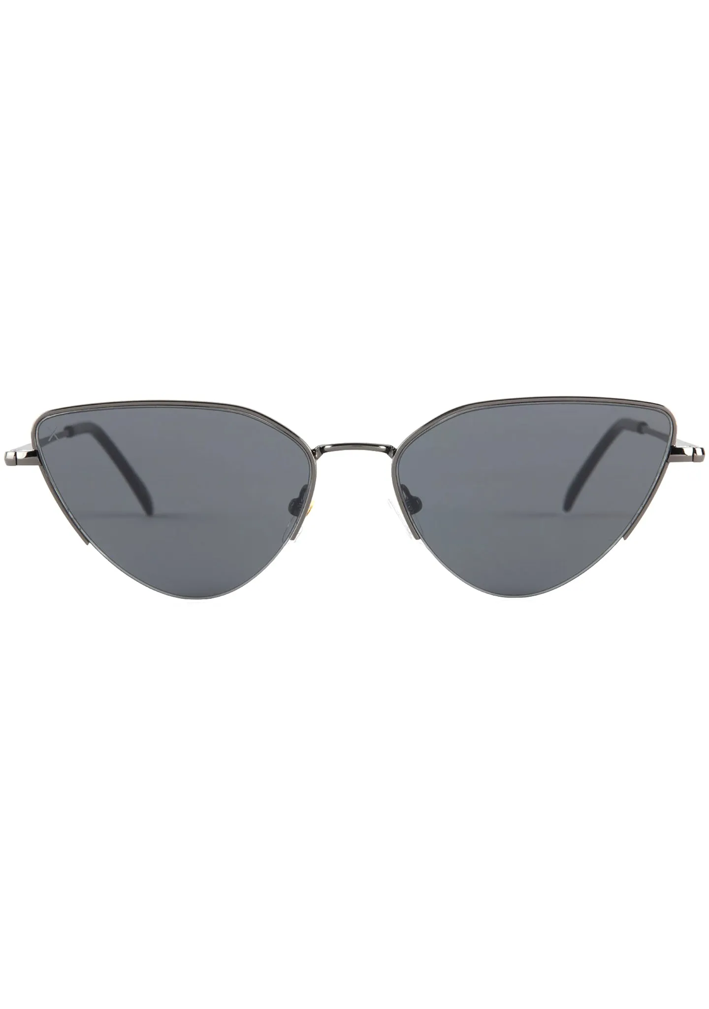 Fairfax Sunglasses in Shiny Gunmetal/Grey