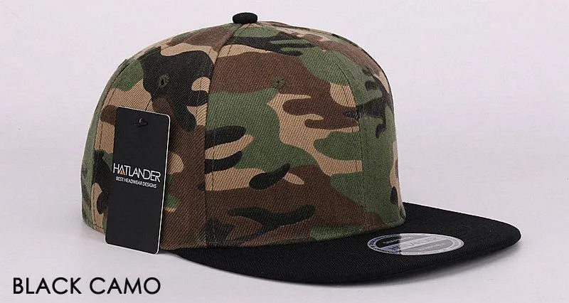HATLANDER Camouflage Snapback Cap