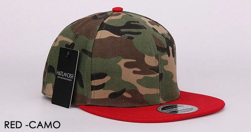 HATLANDER Camouflage Snapback Cap