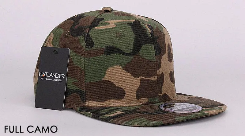 HATLANDER Camouflage Snapback Cap