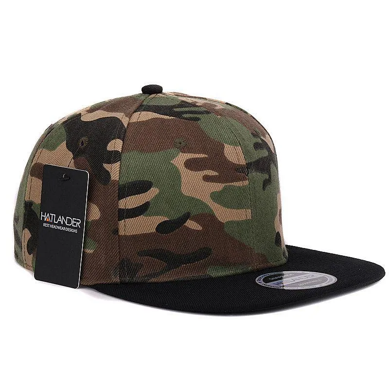 HATLANDER Camouflage Snapback Cap