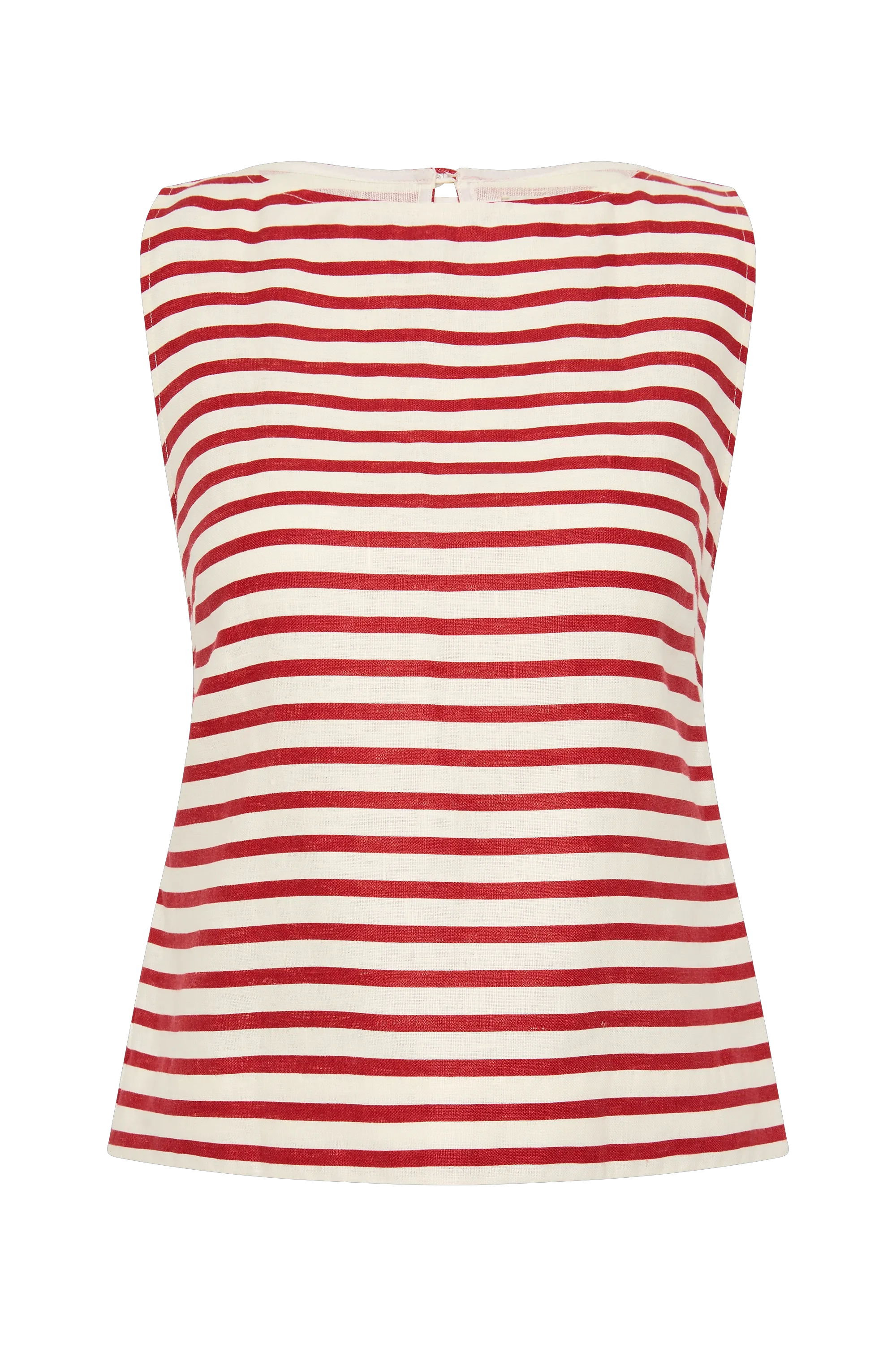 Kelly Top Breton Stripe Red