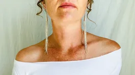 Long Liquid Silver Earrings. .99 Silver