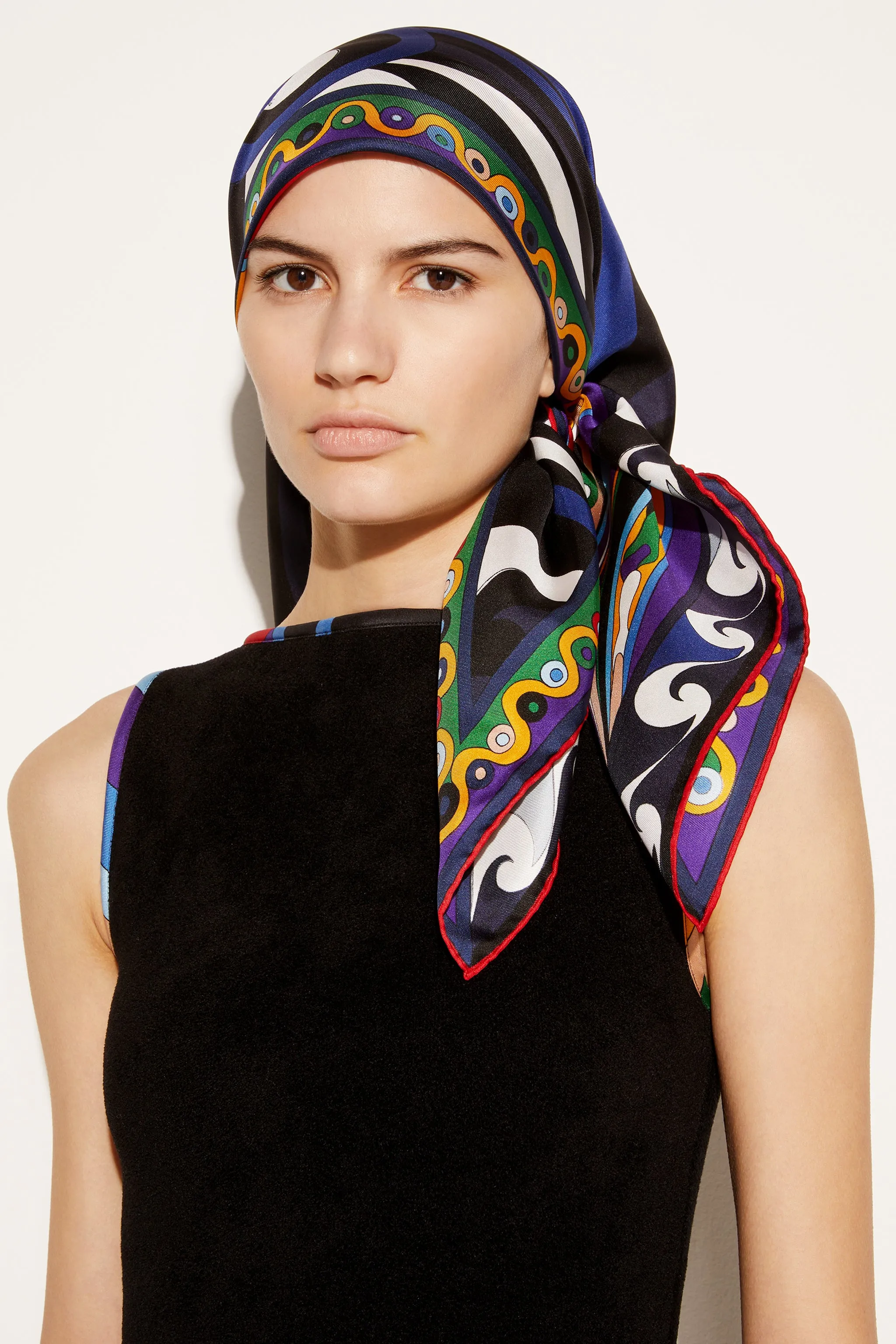 Marmo And Orchidee-Print Large Silk-Twill Carré