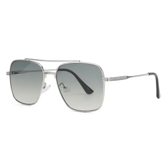 Men Fashion Rectangle Aviator Sunglasses