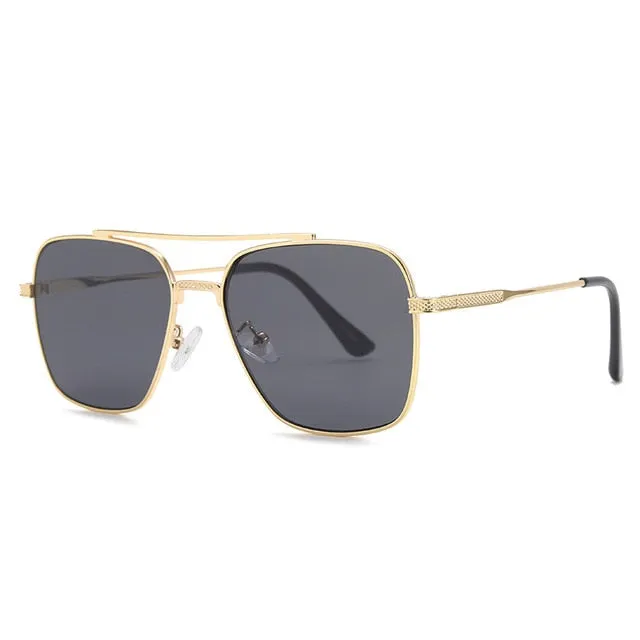 Men Fashion Rectangle Aviator Sunglasses
