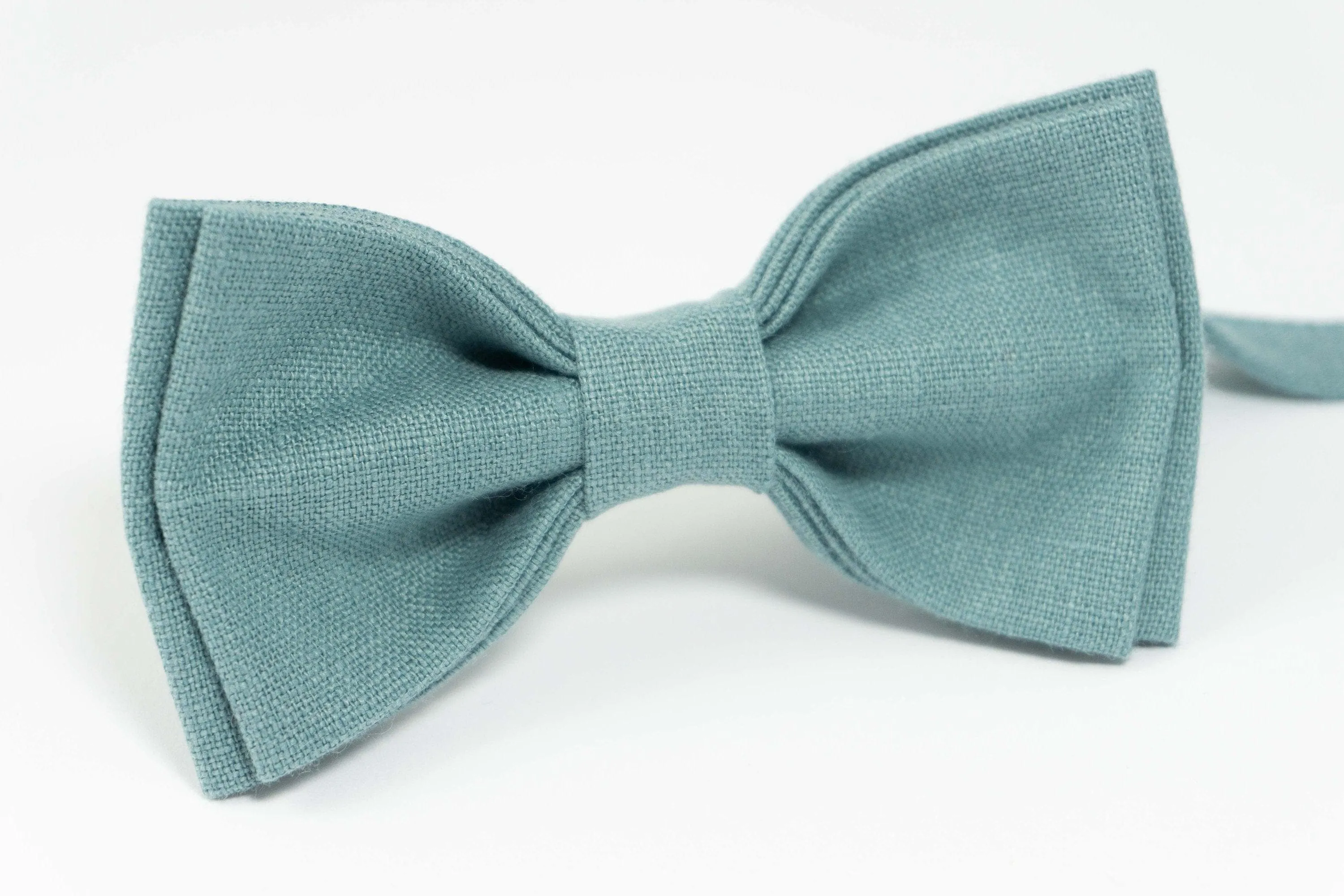 Mint grey bow ties for men | Mint grey wedding bow tie