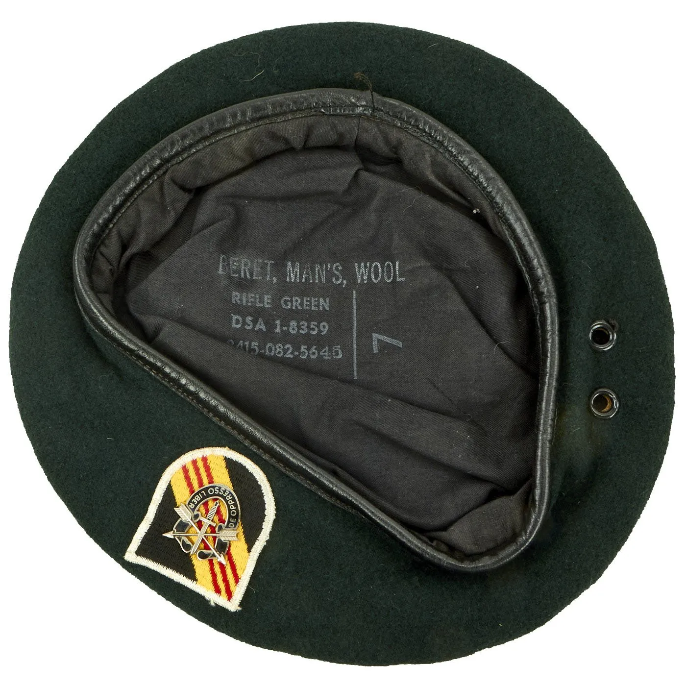 Original U.S. Vietnam War 5th Special Forces Group Airborne Green Beret