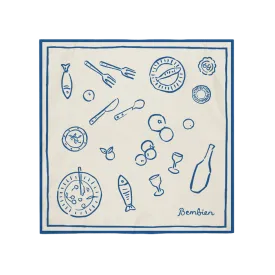 Tableau Scarf in Blue