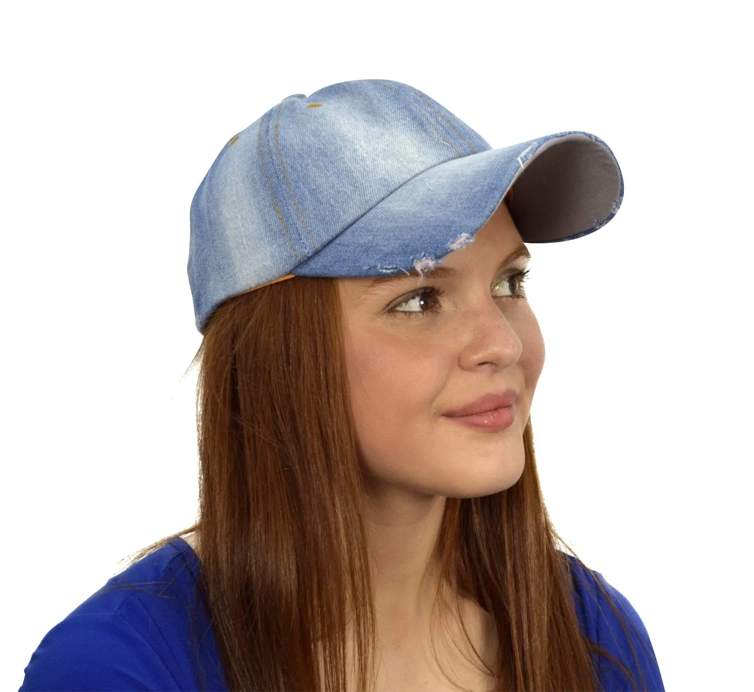 Unisex Sun Hats Washed Denim Hat Sports Baseball Cap