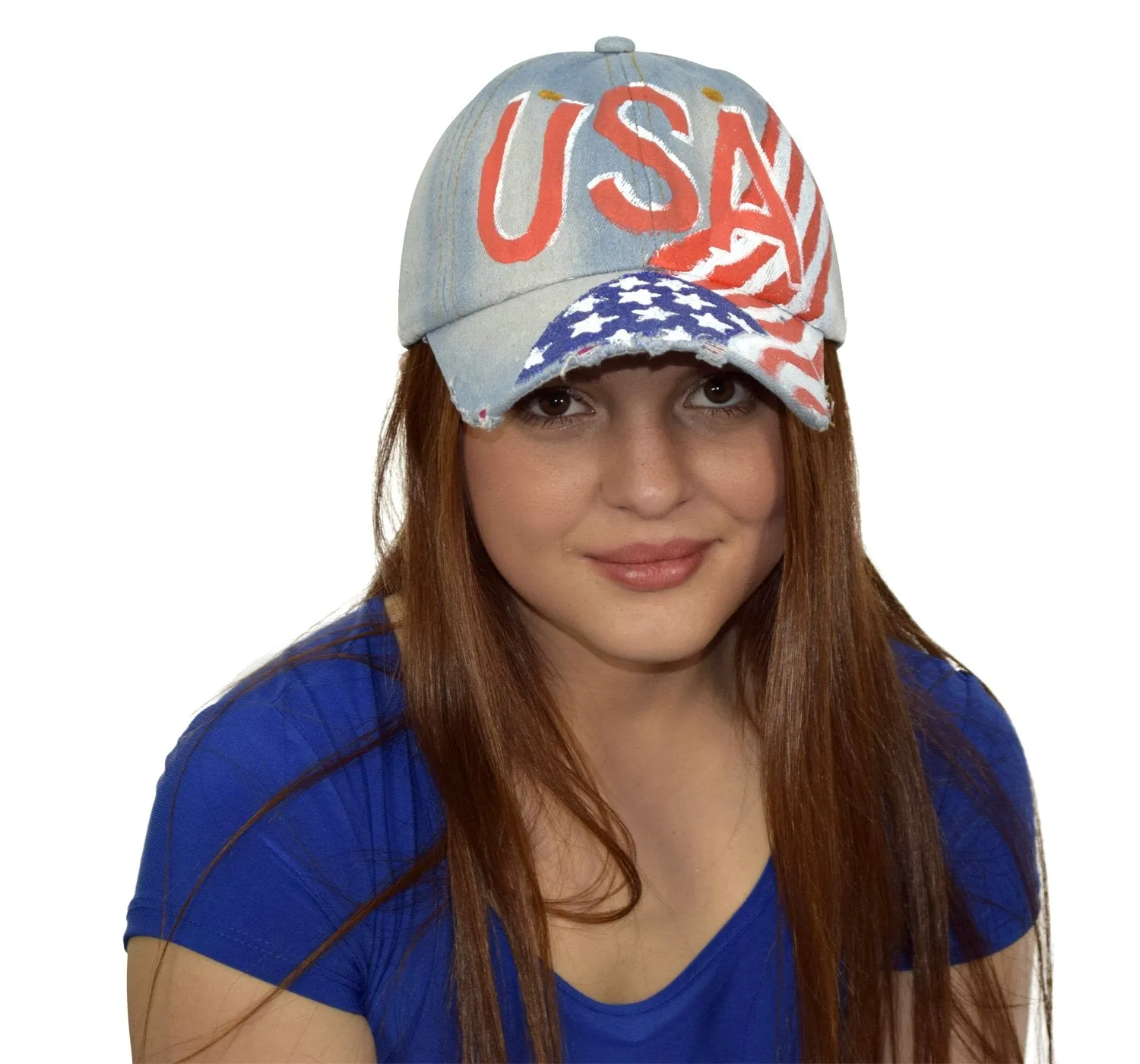 Unisex Sun Hats Washed Denim Hat Sports Baseball Cap