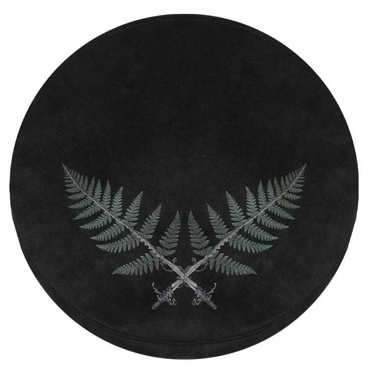 Women's Grunge Leaves Embroidered Berets